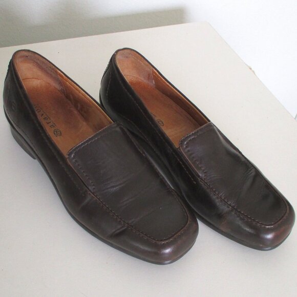 Aravon Womens Brown Leather Loafer Shoe - Size 7.5B - Picture 6 of 8
